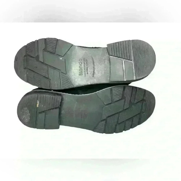 Blondo Raina Waterproof Ankle Boots Blue Flannel trim 9.5​ - Picture 11 of 16